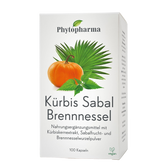 Phytopharma Kürbis Sabal Brennnessel Kapseln – 100 vegan capsules